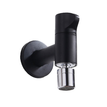 Skorter | Contemporary Wall-Mounted Bathroom Faucet Knob Handle Solid Brass Round Faucet