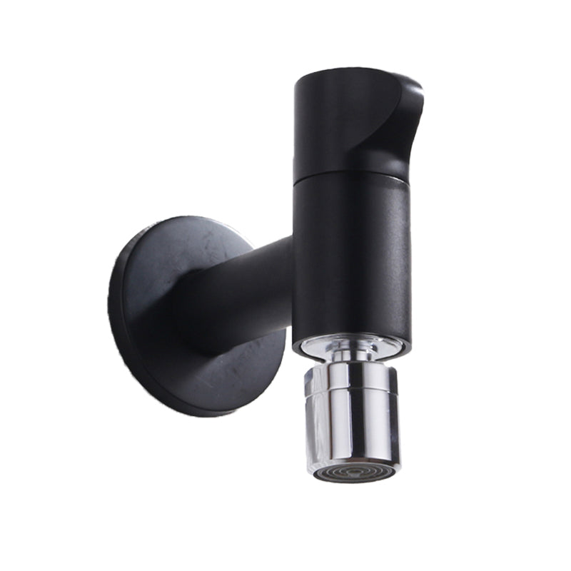 Skorter | Contemporary Wall Mounted Bathroom Faucet Knob Handle Solid Brass Round Faucet