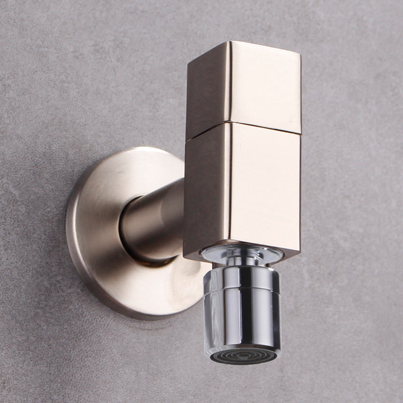 Skorter | Contemporary Wall-Mounted Bathroom Faucet Knob Handle Solid Brass Round Faucet