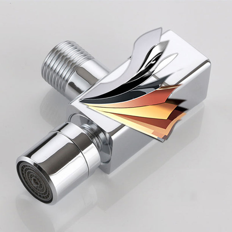 Skorter | Contemporary Wall Mounted Bathroom Faucet Knob Handle Solid Brass Round Faucet