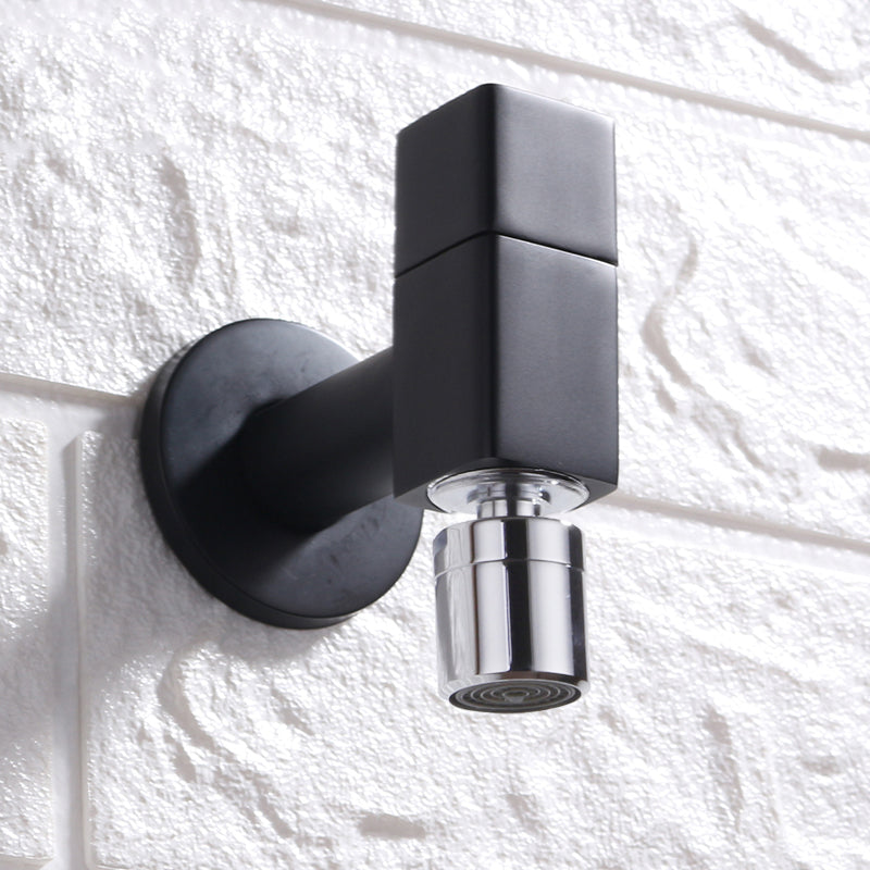 Skorter | Contemporary Wall-Mounted Bathroom Faucet Knob Handle Solid Brass Round Faucet