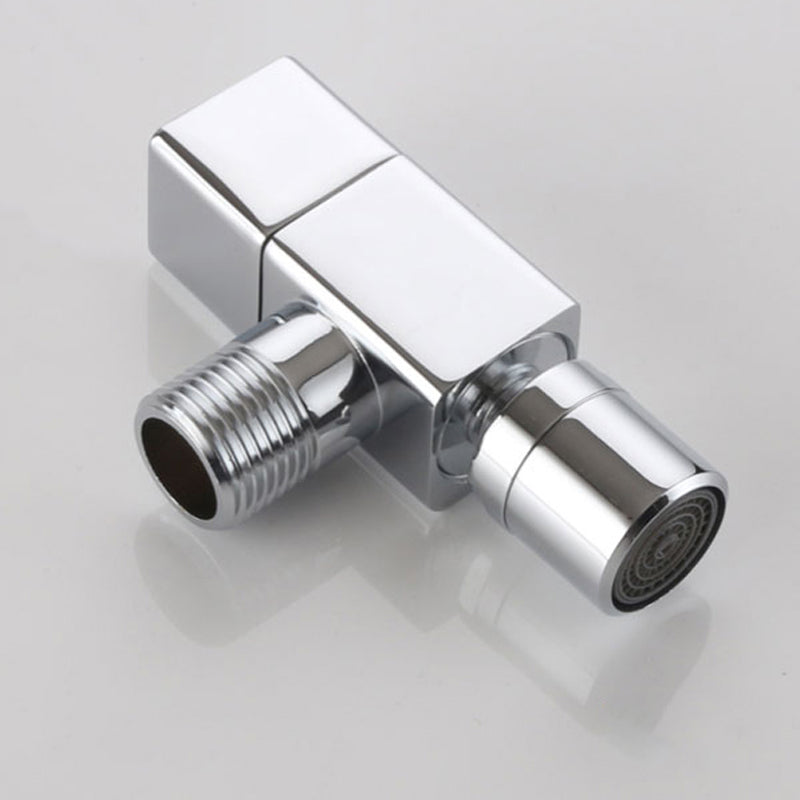 Skorter | Contemporary Wall Mounted Bathroom Faucet Knob Handle Solid Brass Round Faucet