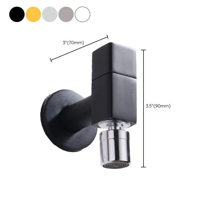 Skorter | Contemporary Wall Mounted Bathroom Faucet Knob Handle Solid Brass Round Faucet