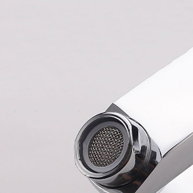 Skorter | Contemporary Wall Mounted Bathroom Faucet Lever Handles Solid Brass Faucet