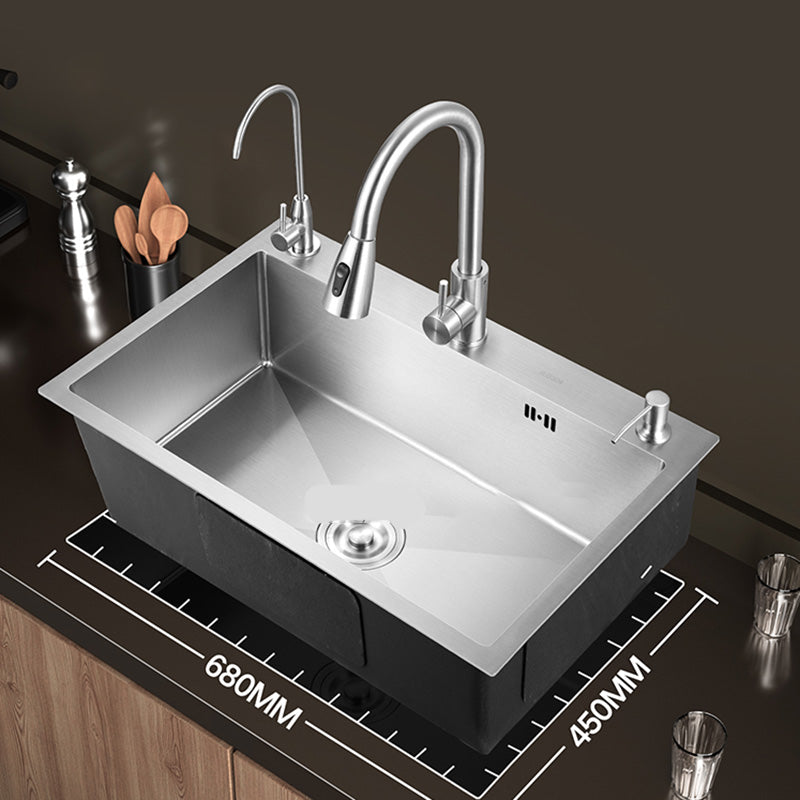 Skorter | Contemporary Style Kitchen Sink Stainless Steel Color Fast Built-In Sink
