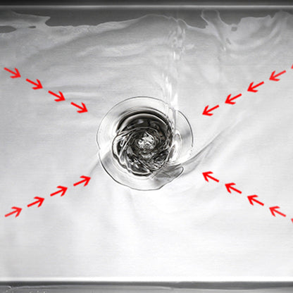 Skorter | Contemporary Style Kitchen Sink Stainless Steel Colorfast Built-in Sink