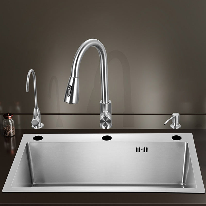 Skorter | Contemporary Style Kitchen Sink Stainless Steel Color Fast Built-In Sink