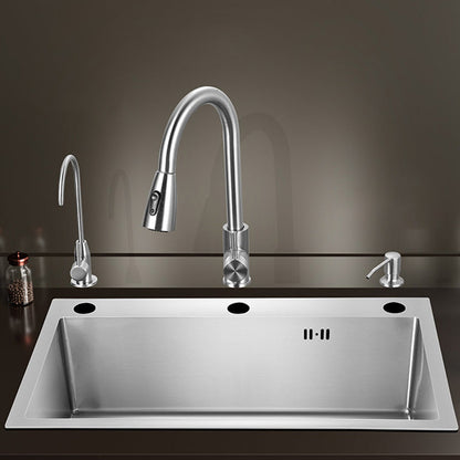 Skorter | Contemporary Style Kitchen Sink Stainless Steel Color Fast Built-In Sink