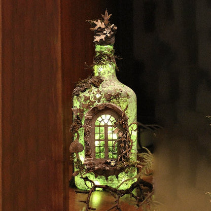 Skorter | Altered Art Bottle - Mystical forest stories