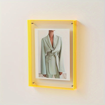 Skorter | Acrylic Picture Frame DIY - Transparent Poster Frame for Bedroom and Table Decoration