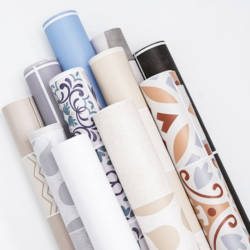 Skorter | Bathroom Square PVC Flooring 24" x 118" x 4mm Peel and Stick Vinyl Flooring