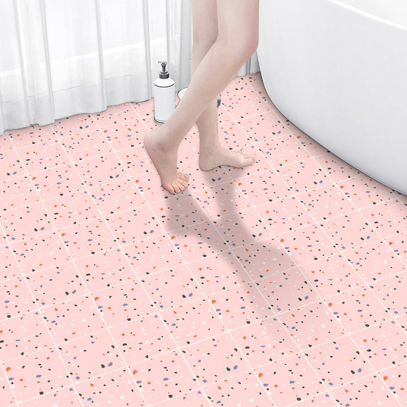 Skorter | Bathroom Square PVC Flooring 24" x 118" x 4mm Peel and Stick Vinyl Flooring