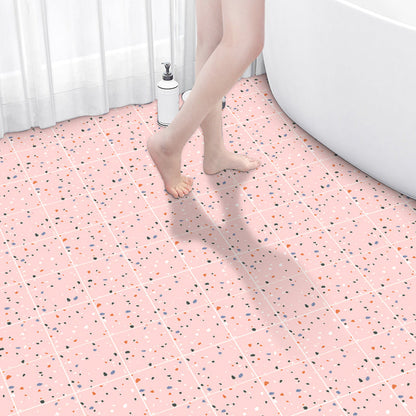 Skorter | Bathroom Square PVC Flooring 24" x 118" x 4mm Peel and Stick Vinyl Flooring