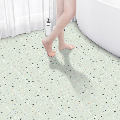 Skorter | Bathroom Square PVC Flooring 24" x 118" x 4mm Peel and Stick Vinyl Flooring
