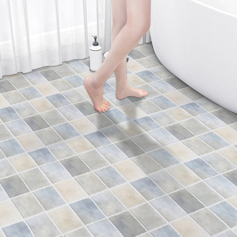 Skorter | Bathroom Square PVC Flooring 24" x 118" x 4mm Peel and Stick Vinyl Flooring