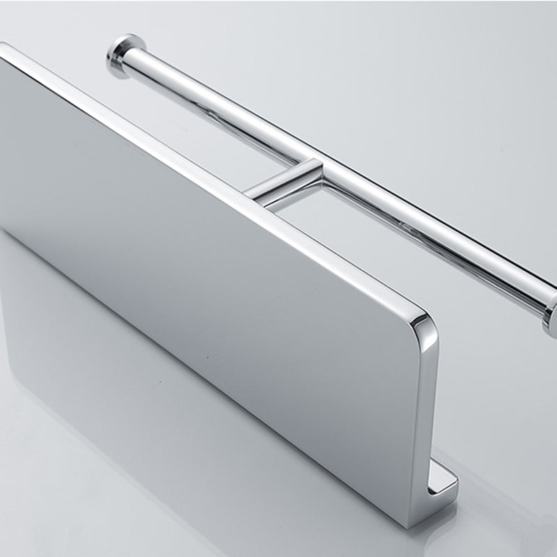 Skorter | Contemporary 2-piece Bathroom Set in Polished Chrome Stainless Steel Toilet Paper Holder
