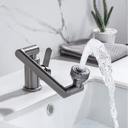 Skorter | Contemporary Centerset Faucet Lever Handles Low Arc Stainless Steel Faucet