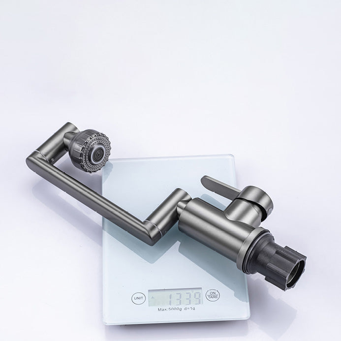 Skorter | Contemporary Centerset Faucet Lever Handles Low Arc Stainless Steel Faucet