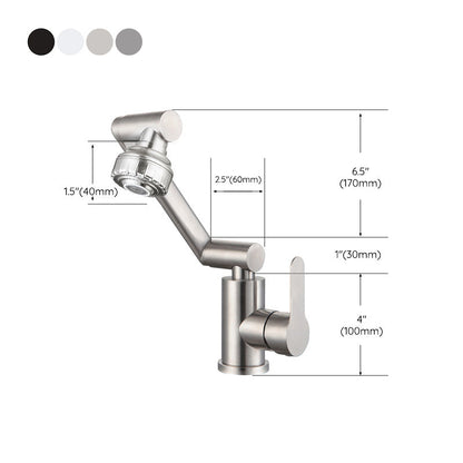 Skorter | Contemporary Centerset Faucet Lever Handles Low Arc Stainless Steel Faucet