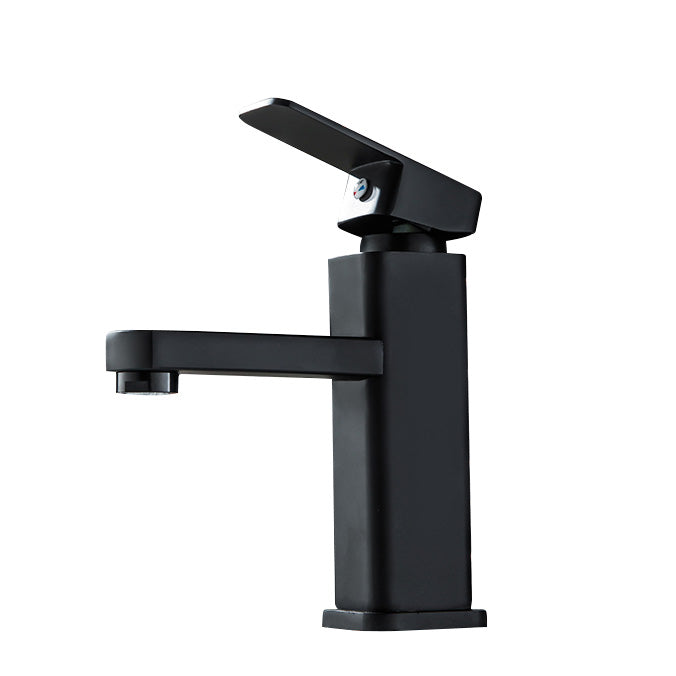 Skorter | Cubic Container Sink Faucet Simple Low Arched Bathroom Faucet with 1 Hole