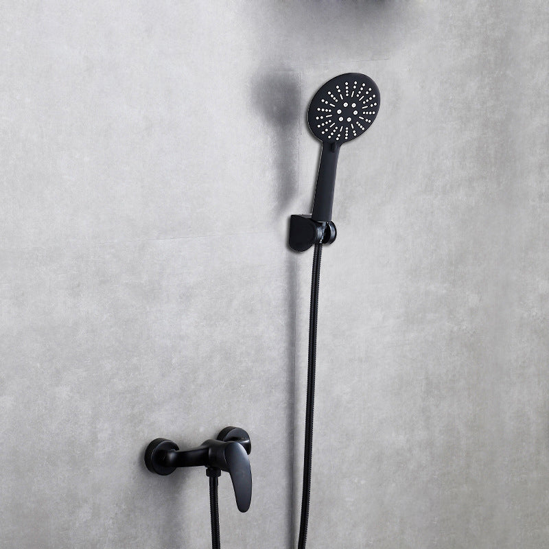 Skorter | Brass Wall-mounted Shower System Single Handle Shower with Lever Handle