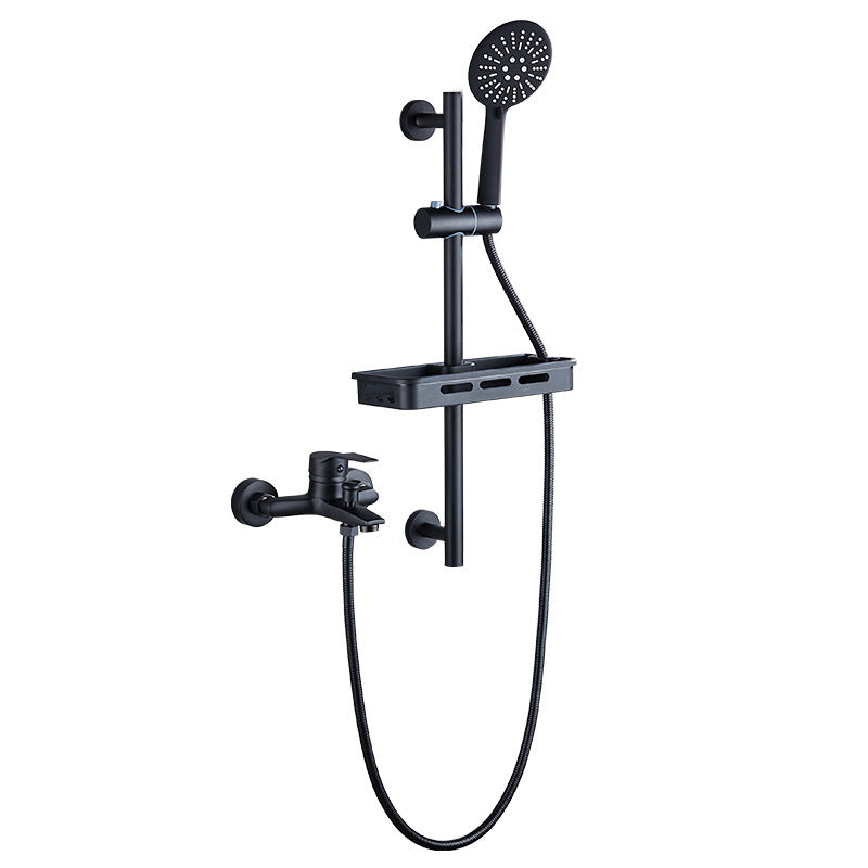 Skorter | Brass Wall-Mounted Shower System Single Handle Shower with Lever Handle