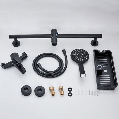 Skorter | Brass Wall-mounted Shower System Single Handle Shower with Lever Handle