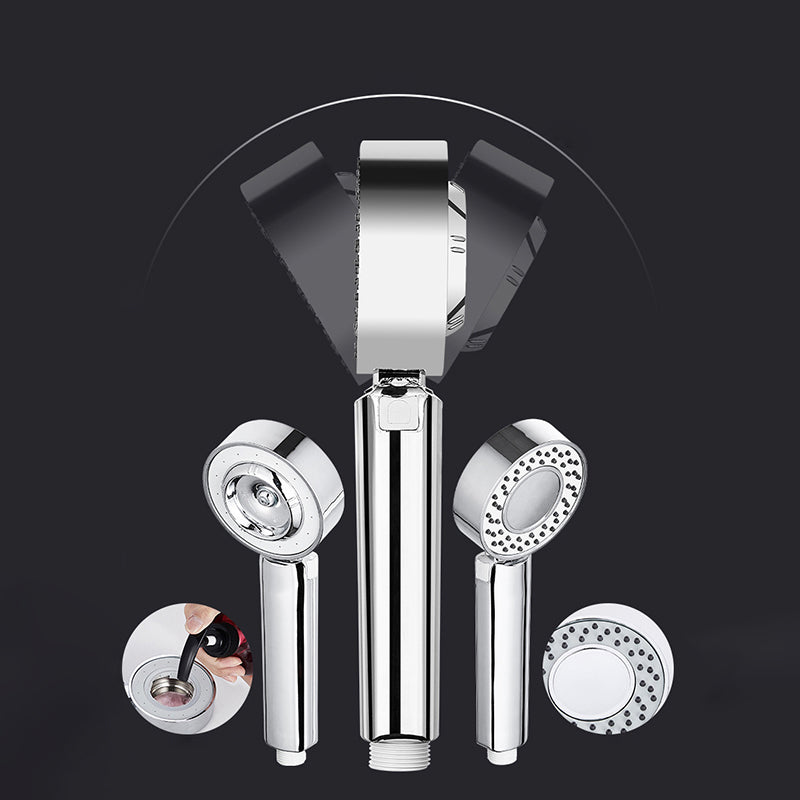 Skorter | Contemporary Wall Mounted Showerhead Combination Chrome Round Hand Shower