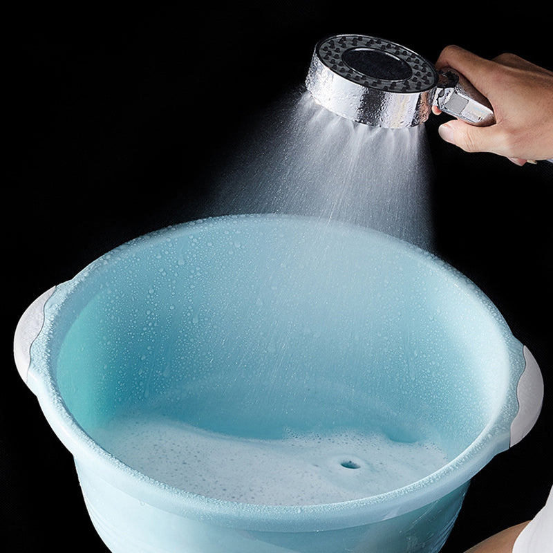 Skorter | Contemporary Wall Mounted Showerhead Combination Chrome Round Hand Shower