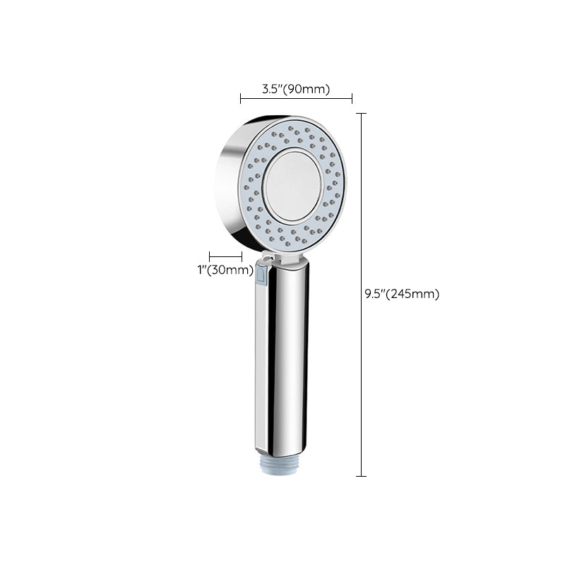 Skorter | Contemporary Wall-Mounted Shower Head Combination Chrome Round Hand Shower