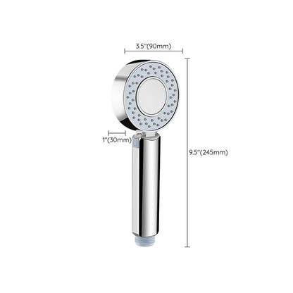 Skorter | Contemporary Wall Mounted Showerhead Combination Chrome Round Hand Shower