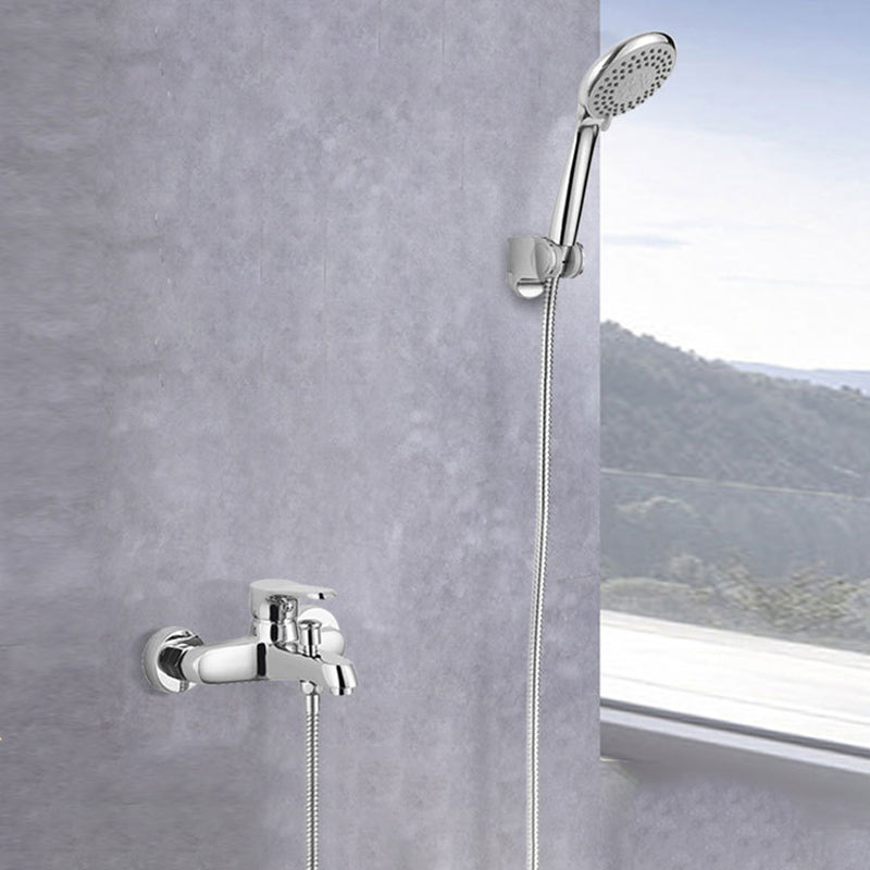 Skorter | Bathroom Bathtub Pull-Out Wall-Mounted Hand Shower Fixed Bathtub Faucet