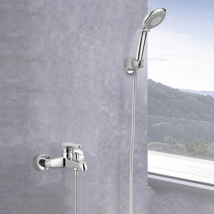 Skorter | Bathroom Bathtub Pull-Out Wall-Mounted Hand Shower Fixed Bathtub Faucet