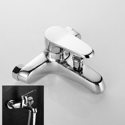 Skorter | Bathroom Bathtub Pull-Out Wall-Mounted Hand Shower Fixed Bathtub Faucet