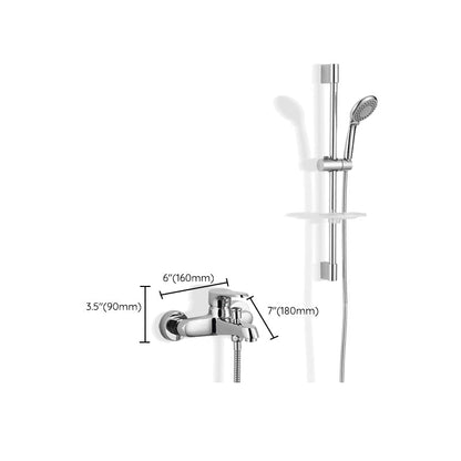 Skorter | Bathroom Bathtub Pull-Out Wall-Mounted Hand Shower Fixed Bathtub Faucet