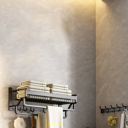 Skorter | Modern black metal bathroom hardware set towel bar bathroom hardware set