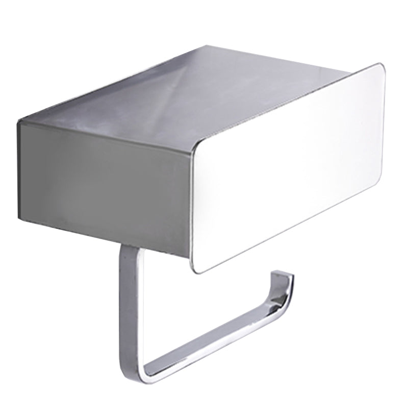 Skorter | 2-piece stainless steel classic bathroom accessory set black & chrome paper holder