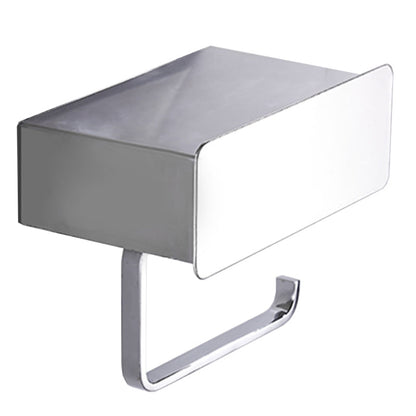 Skorter | 2-piece stainless steel classic bathroom accessory set black & chrome paper holder