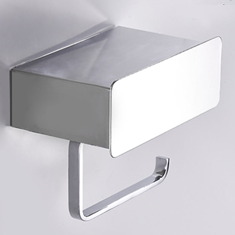 Skorter | 2-piece stainless steel classic bathroom accessory set black & chrome paper holder