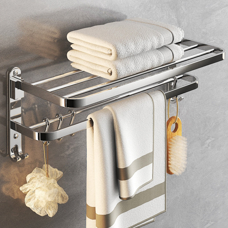 Skorter | Chrome Modern Bathroom Hardware Set Stainless Steel Towel Hook/Towel Bar & Bath Shelf