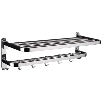 Skorter | Chrome Modern Bathroom Hardware Set Stainless Steel Towel Hook/Towel Bar & Bath Shelf
