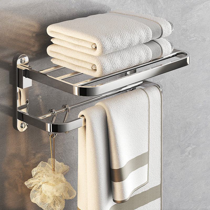 Skorter | Chrome Modern Bathroom Hardware Set Stainless Steel Towel Hook/Towel Bar & Bath Shelf