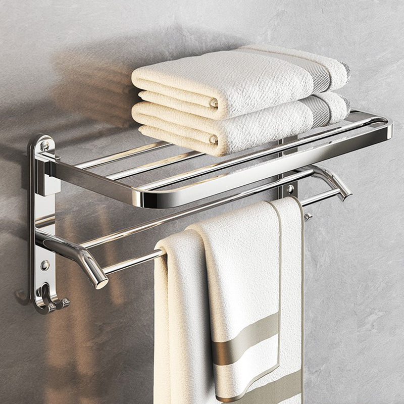 Skorter | Chrome Modern Bathroom Hardware Set Stainless Steel Towel Hook/Towel Bar & Bath Shelf