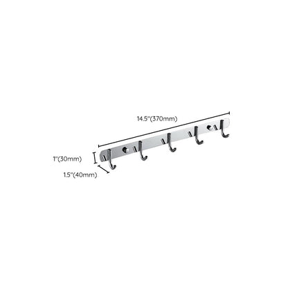 Skorter | Chrome Modern Bathroom Hardware Set Stainless Steel Towel Hook/Towel Bar & Bath Shelf