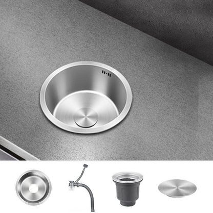 Skorter | Contemporary Style Kitchen Sink Stainless Steel Round Kitchen Sink