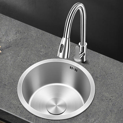 Skorter | Contemporary Style Kitchen Sink Stainless Steel Round Kitchen Sink
