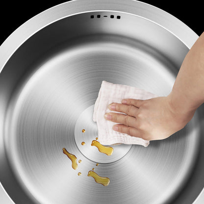 Skorter | Contemporary Style Kitchen Sink Stainless Steel Round Kitchen Sink