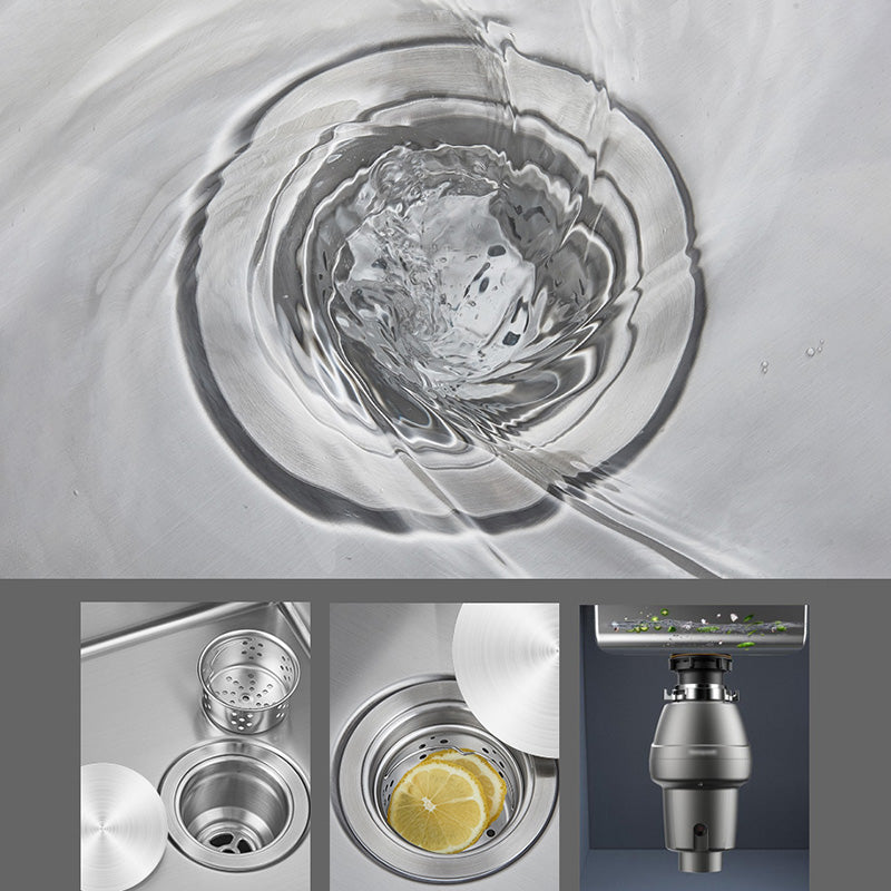 Skorter | Contemporary Style Kitchen Sink Stainless Steel Round Kitchen Sink