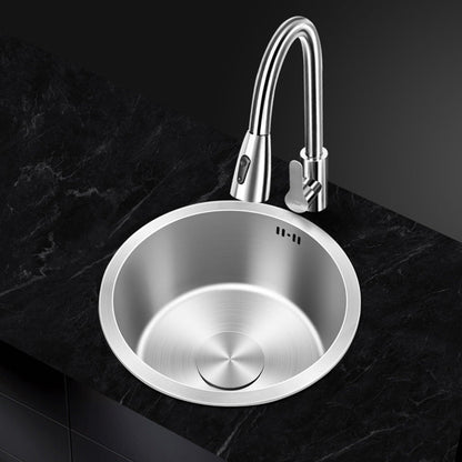Skorter | Contemporary Style Kitchen Sink Stainless Steel Round Kitchen Sink