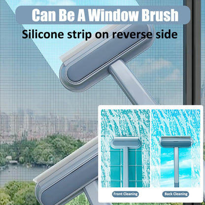 skorter | Double-sided window cleaning brush glass wiper, multifunctional pet hair lint remover